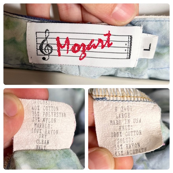 Vintage Mozart Mixed Media Art to Wear Tank Top & Maxi Skirt Set Size Large - Picture 8 of 15